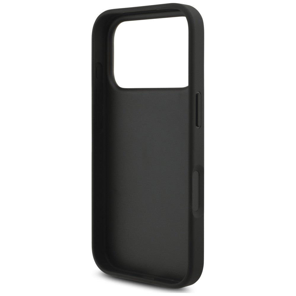 Hülle für Apple iPhone 18 Pro / 17 Pro, Karl Lagerfeld, Saffiano Mono Patch Choupette, Schwarz