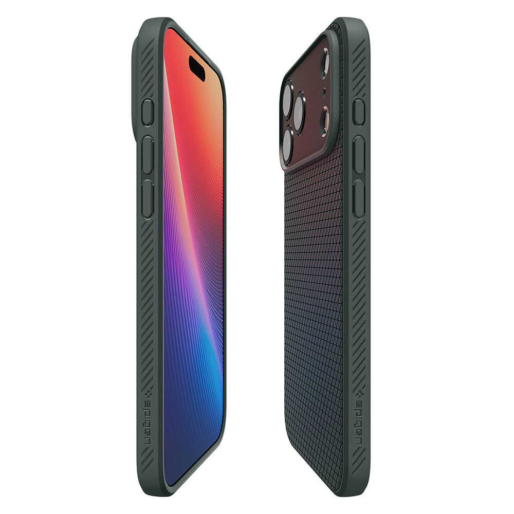 Hülle für Apple iPhone 18 Pro / 17 Pro, Spigen, Liquid Air, Grün ACS12151