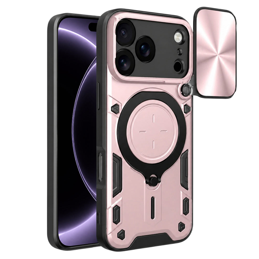 Case for Apple iPhone 18 Pro / 17 Pro, Techsuit, CamGuard Pro, Rose Gold