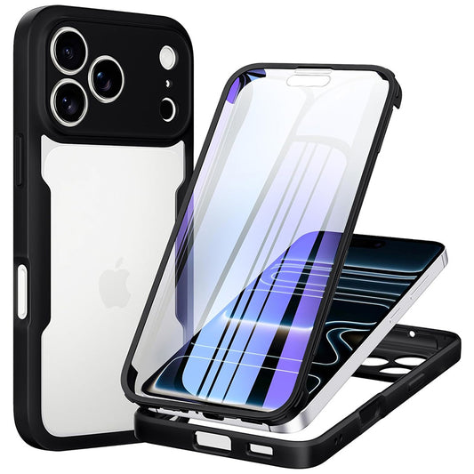 Hülle für Apple iPhone 18 Pro / 17 Pro, Techsuit, ColorVerse 360, Schwarz
