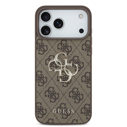 Case for Apple iPhone 18 Pro Max / 17 Pro Max, Guess, 4G Big Logo, Brown