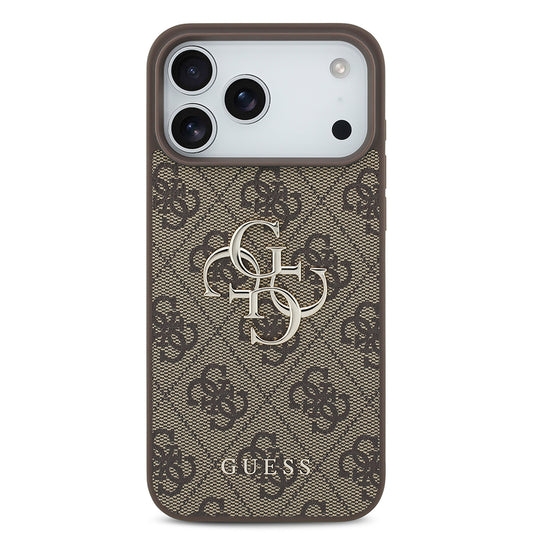 Case for Apple iPhone 18 Pro Max / 17 Pro Max, Guess, 4G Big Logo, Brown