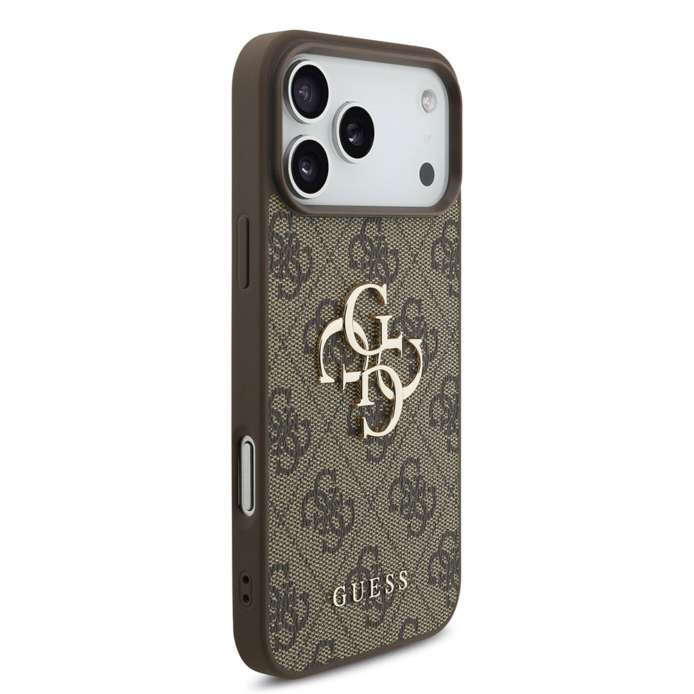 Case for Apple iPhone 18 Pro Max / 17 Pro Max, Guess, 4G Big Logo, Brown