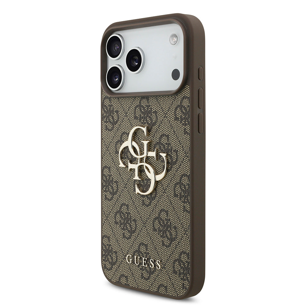 Case for Apple iPhone 18 Pro Max / 17 Pro Max, Guess, 4G Big Logo, Brown