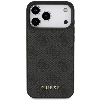 Hülle für Apple iPhone 18 Pro Max / 17 Pro Max, Guess, 4G Classic Logo, Schwarz