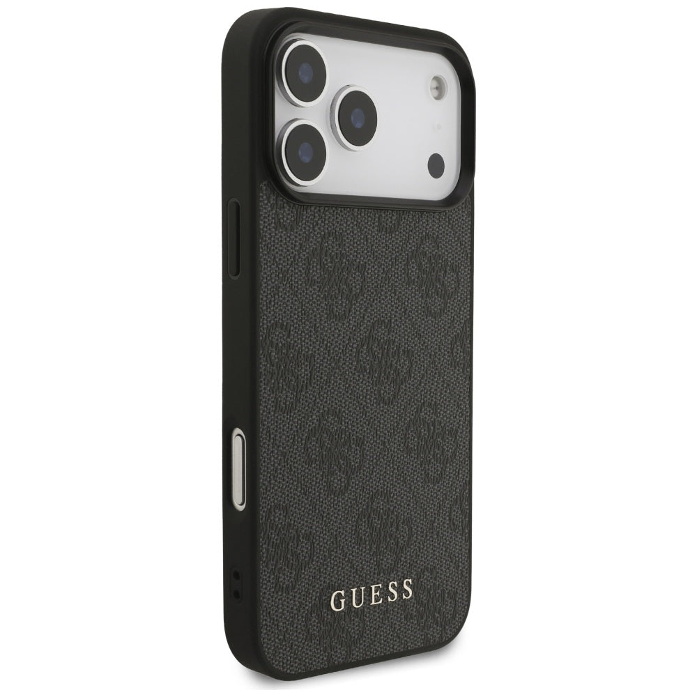 Hülle für Apple iPhone 18 Pro Max / 17 Pro Max, Guess, 4G Classic Logo, Schwarz