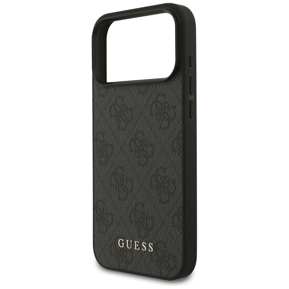 Hülle für Apple iPhone 18 Pro Max / 17 Pro Max, Guess, 4G Classic Logo, Schwarz