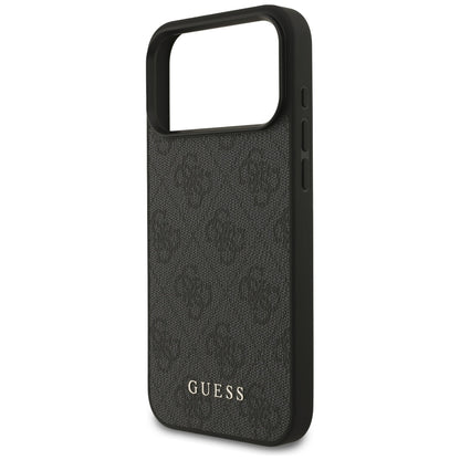 Hülle für Apple iPhone 18 Pro Max / 17 Pro Max, Guess, 4G Classic Logo, Schwarz