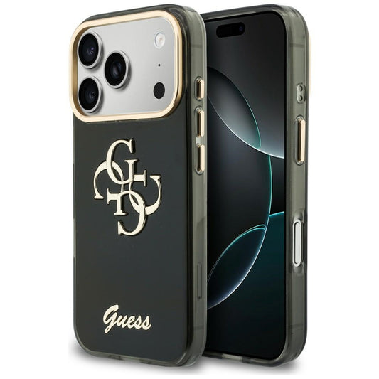 Case for Apple iPhone 18 Pro Max / 17 Pro Max, Guess, IML 4G Metal Script, Black