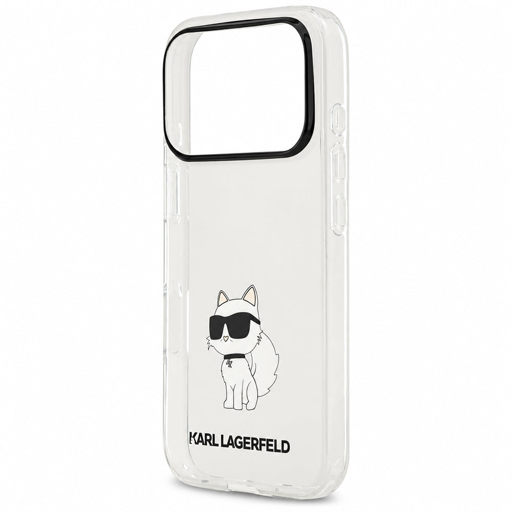 Hülle für Apple iPhone 18 Pro Max / 17 Pro Max, Karl Lagerfeld, IML Choupette NFT, transparent
