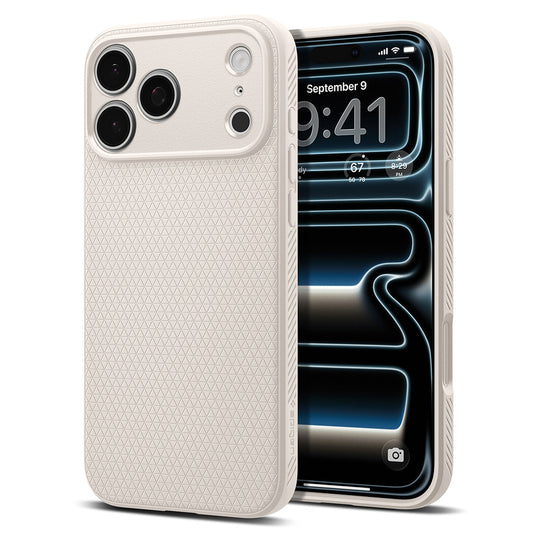 Hülle für Apple iPhone 18 Pro Max / 17 Pro Max, Spigen, Liquid Air, Beige ACS12114