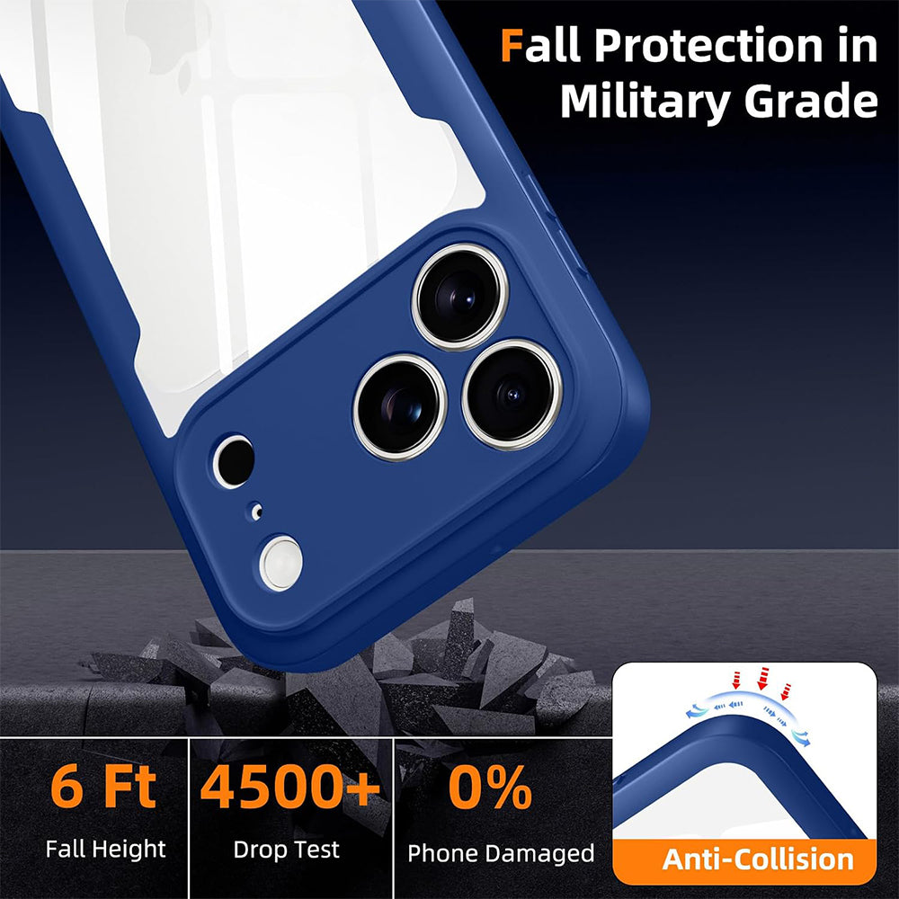 Hülle für Apple iPhone 18 Pro Max / 17 Pro Max, Techsuit, ColorVerse 360, Blau
