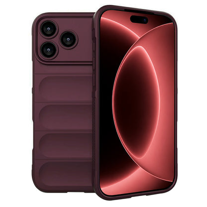 Hülle für Apple iPhone 18 Pro Max / 17 Pro Max, Techsuit, Magic Shield, Weinrot