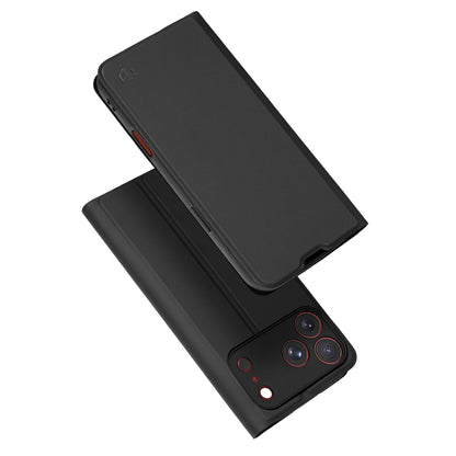 Case for Apple iPhone 18 Pro Max / 17 Pro Max, Techsuit, Magskin Book, Black
