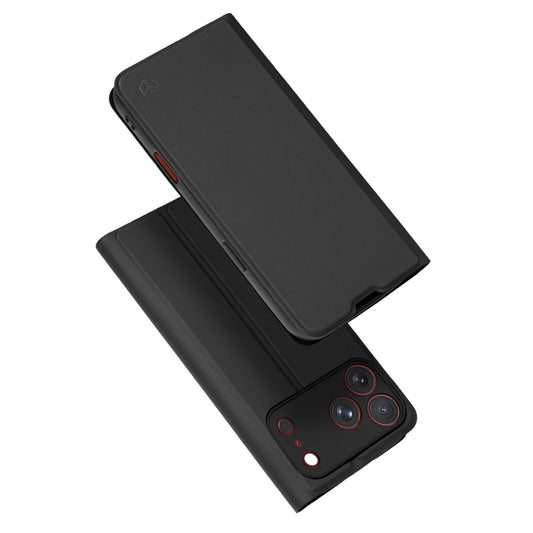 Hülle für Apple iPhone 18 Pro Max / 17 Pro Max, Techsuit, Magskin Book, Schwarz