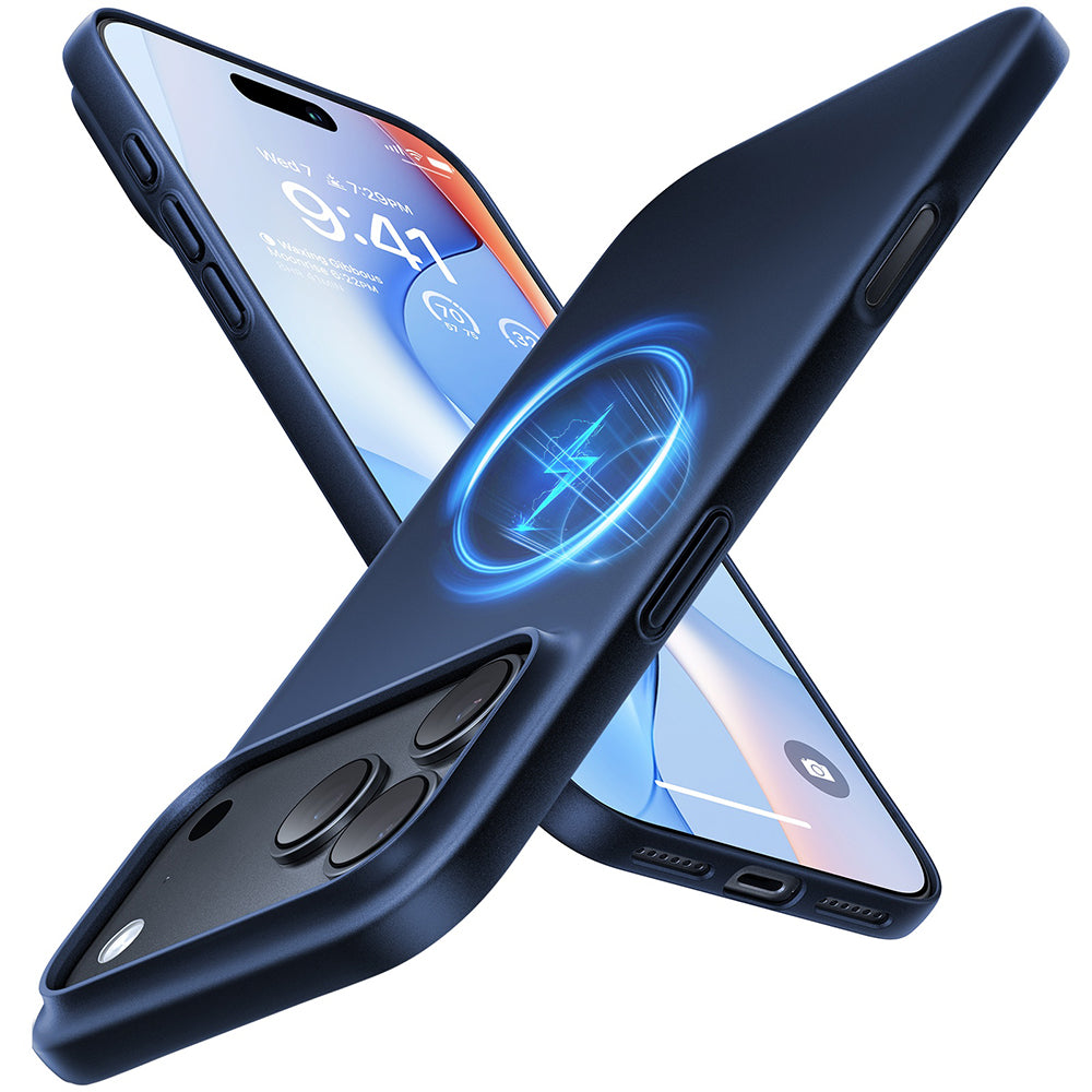 MagSafe-Hülle für Apple iPhone 18 Pro Max / 17 Pro Max, Torras, OriginFit, Dunkelblau