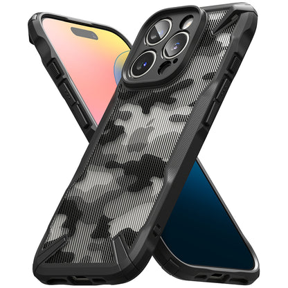 Hülle für Apple iPhone 16 Pro, Ringke, Fusion X Camo, Schwarz