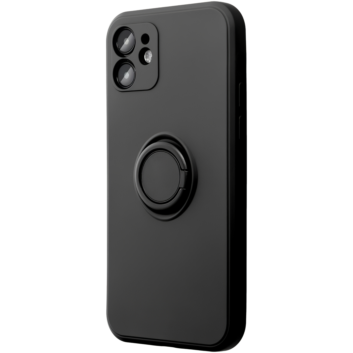 Hülle für Apple iPhone 16 Plus, OEM, Silikonring, Schwarz