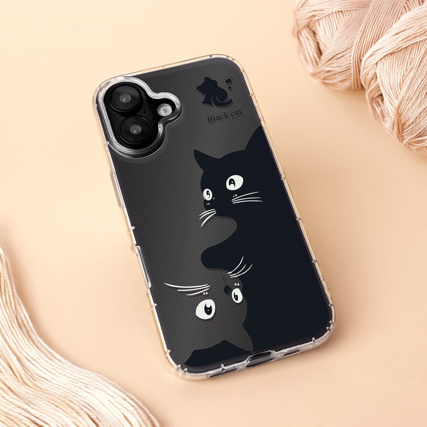 Hülle für Apple iPhone 17, OEM, Ultra Trendy Cat, Schwarz