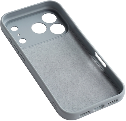 Hülle für Apple iPhone 17 Pro, OEM, Silikon, Grau