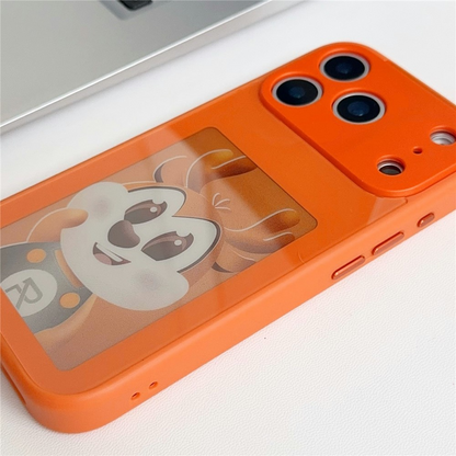 Hülle für Apple iPhone 17 Pro Max, OEM, individuell gestaltetes E-Ink-Display, Orange