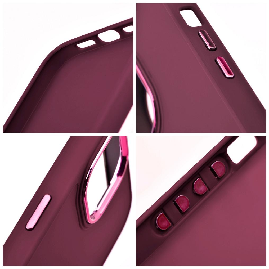 Hülle für Apple iPhone 18 Pro / iPhone 17 Pro, OEM, Frame, Weinrot
