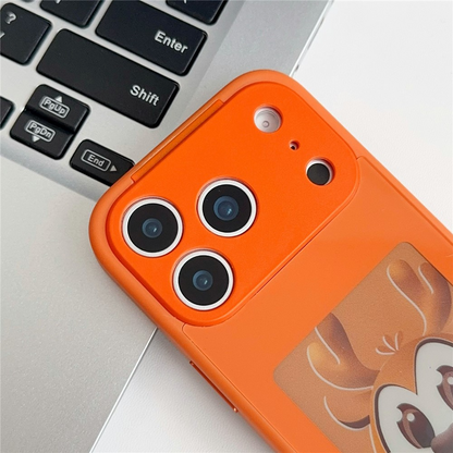 Hülle für Apple iPhone 17 Pro Max, OEM, individuell gestaltetes E-Ink-Display, Orange
