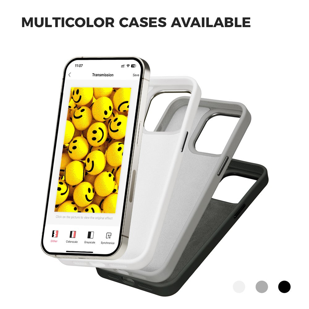 Hülle für Apple iPhone 13 Pro Max, OEM, individuell gestaltetes E-Ink-Display, Schwarz