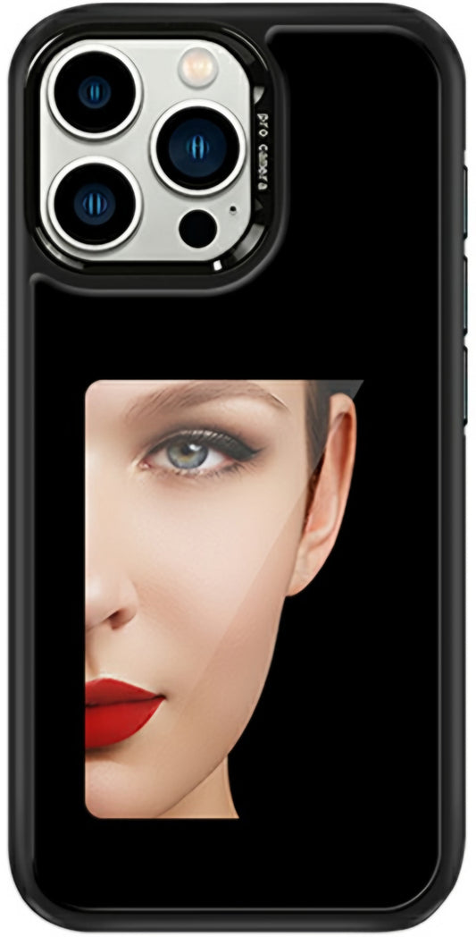 Hülle für Apple iPhone 15 Pro, OEM, individuell gestaltetes E-Ink-Display (4 Zoll), Schwarz