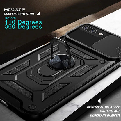Hülle für Apple iPhone 8 Plus / 7 Plus, Techsuit, CamShield, Schwarz