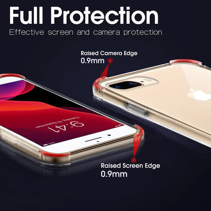 Case for Apple iPhone 8 Plus / 7 Plus, Techsuit, Shockproof Clear, Transparent
