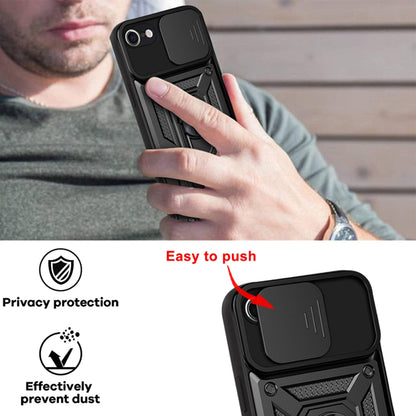 Case for Apple iPhone SE (2022) / SE (2020) / 8 / 7, Techsuit, CamShield, Black