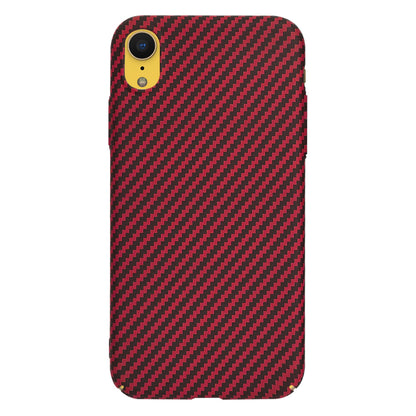 Hülle für Apple iPhone XR, Techsuit, Carbonite FiberShell, Rot