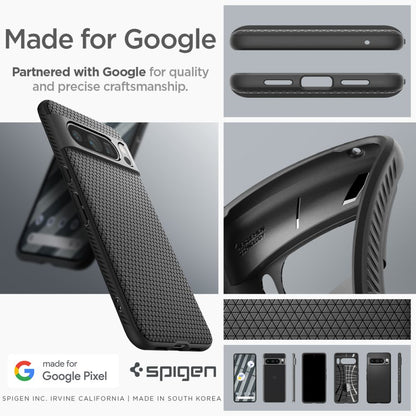 Hülle für Google Pixel 8 Pro, Spigen, Liquid Air Matte, Schwarz ACS06311