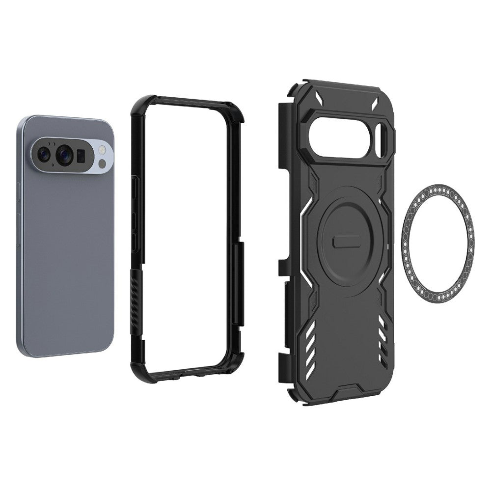 MagSafe-Hülle für Google Pixel 10 Pro / 10, Techsuit, ArmorMag, Schwarz