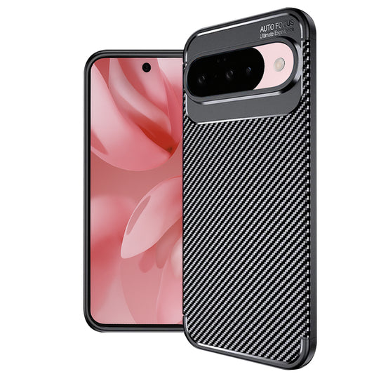 Hülle für Google Pixel 10 Pro / 10, Techsuit, CarbonFiber, Schwarz