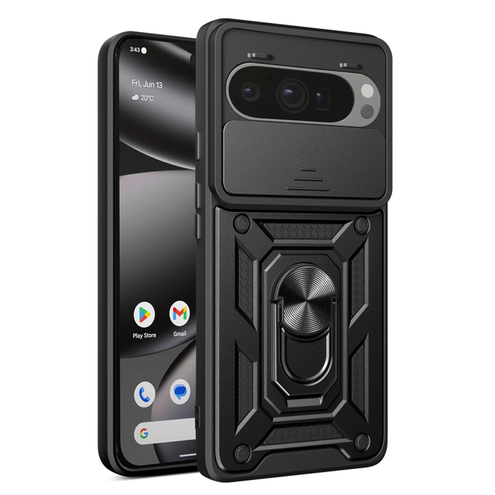 Hülle für Google Pixel 10 Pro XL, Techsuit, CamShield, Schwarz