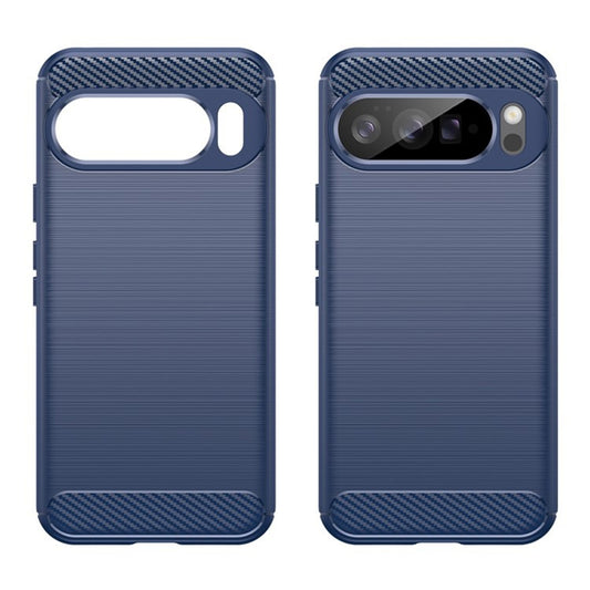 Hülle für Google Pixel 10 Pro XL, Techsuit, Carbon, Blau