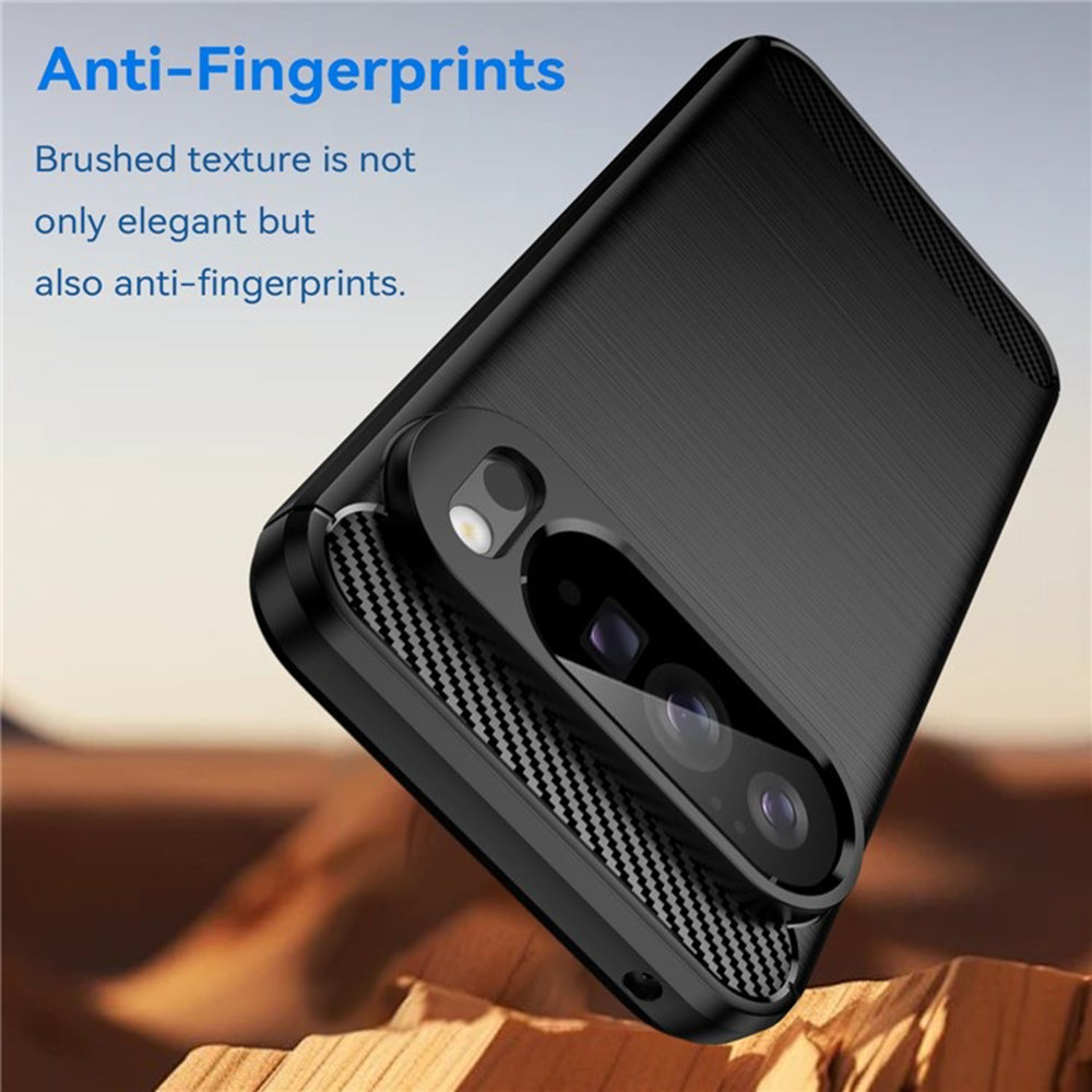 Hülle für Google Pixel 10 Pro XL, Techsuit, Carbon, Schwarz