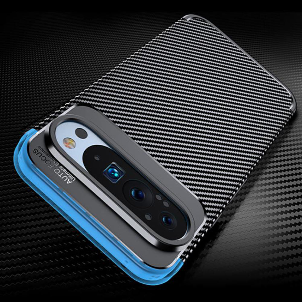 Hülle für Google Pixel 10 Pro XL, Techsuit, CarbonFiber, Schwarz