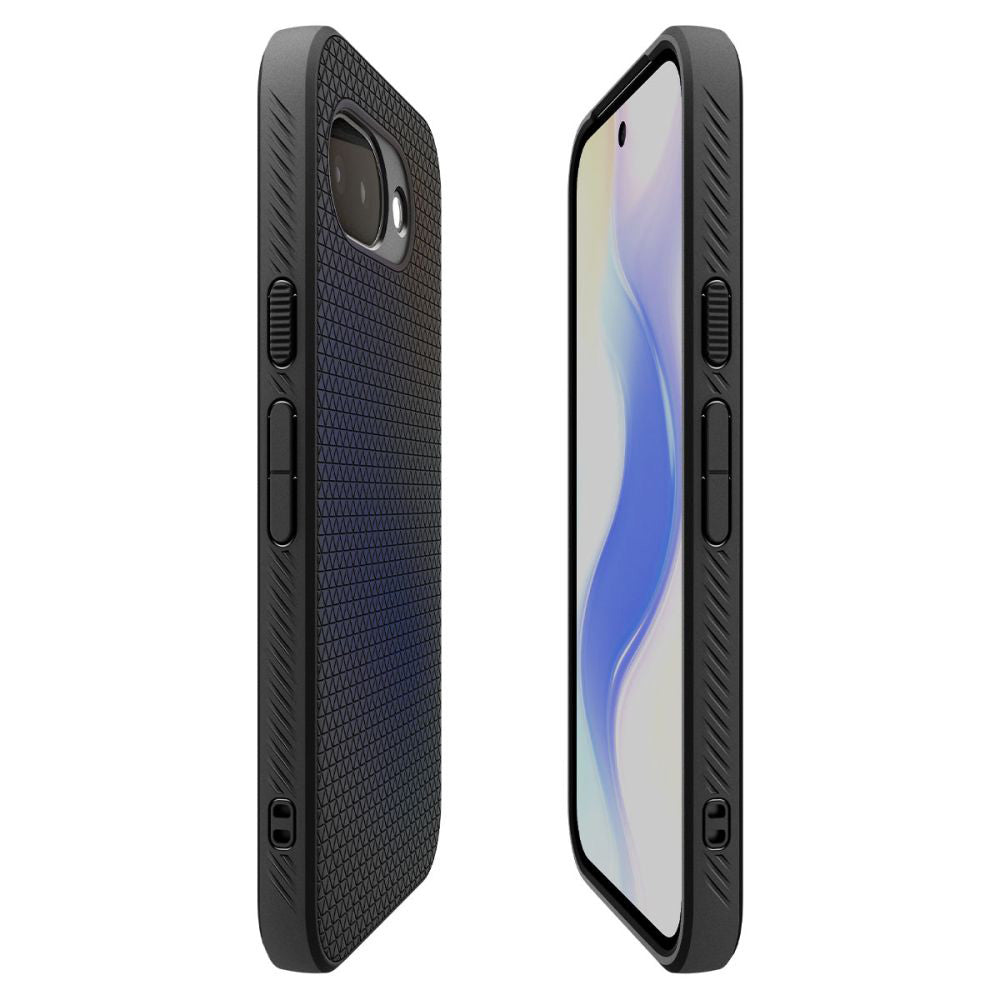 Hülle für Google Pixel 10a, Spigen, Liquid Air, Mattschwarz ACS11285