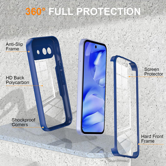 Hülle für Google Pixel 10a, Techsuit, ColorVerse 360, Blau