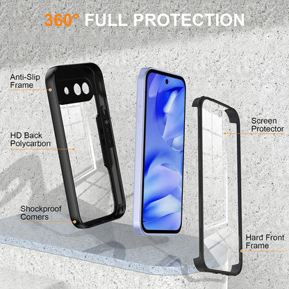 Hülle für Google Pixel 10a, Techsuit, ColorVerse 360, Schwarz