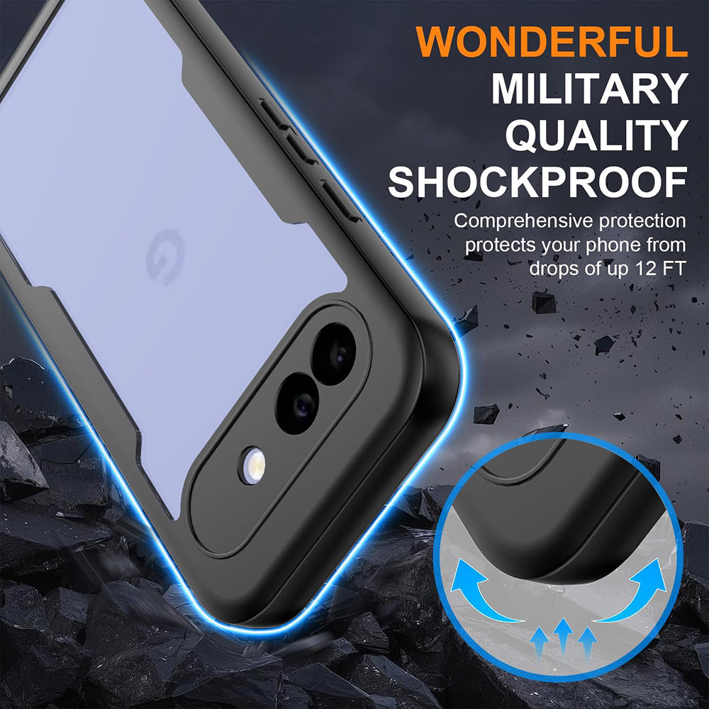 Hülle für Google Pixel 10a, Techsuit, ColorVerse 360, Schwarz