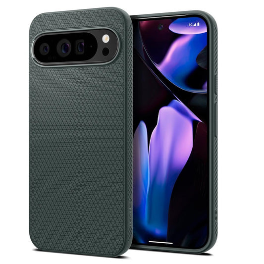 Hülle für Google Pixel 9 Pro XL, Spigen, Liquid Air, Grün ACS07717