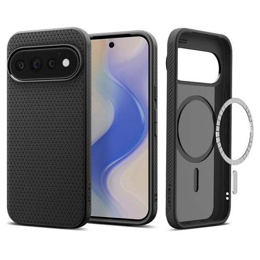 Hülle für Google Pixel 11 Pro, Spigen, Liquid Air, Matt Schwarz ACS11428
