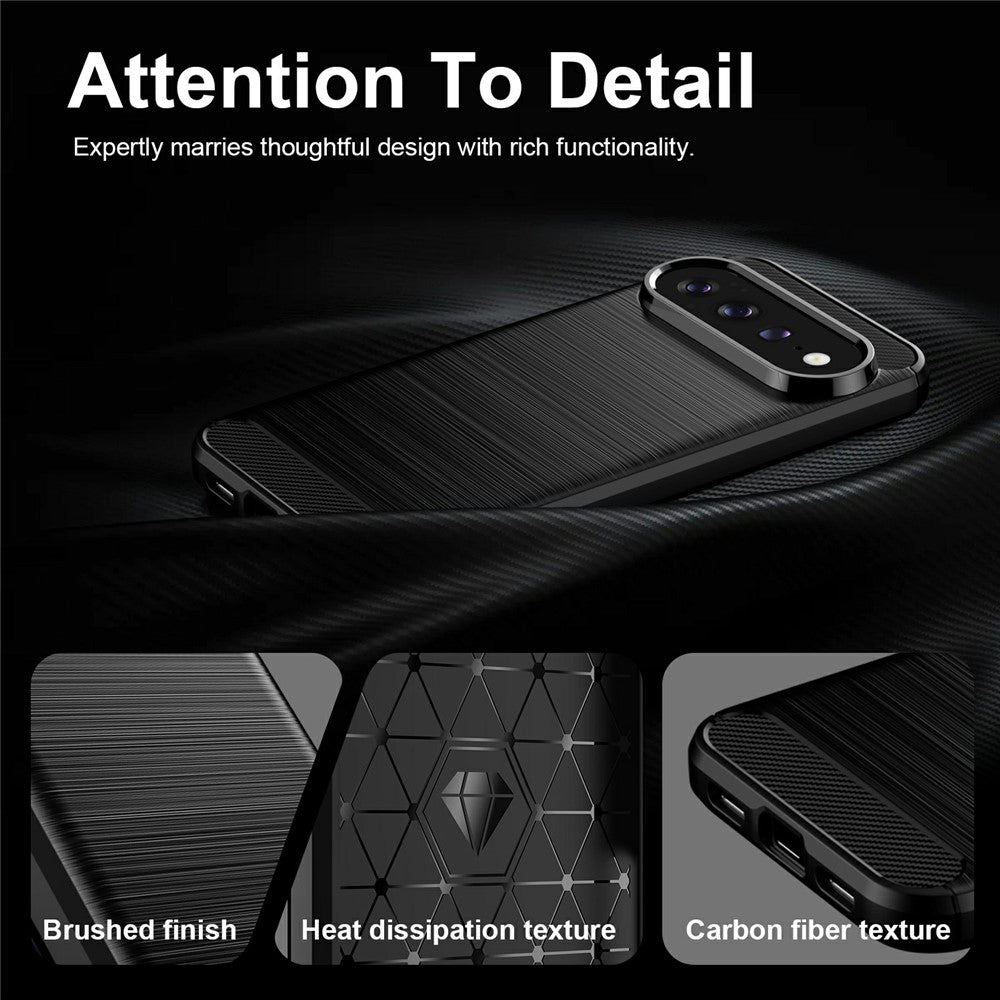 Hülle für Google Pixel 11 Pro XL, Techsuit, Carbon, Schwarz