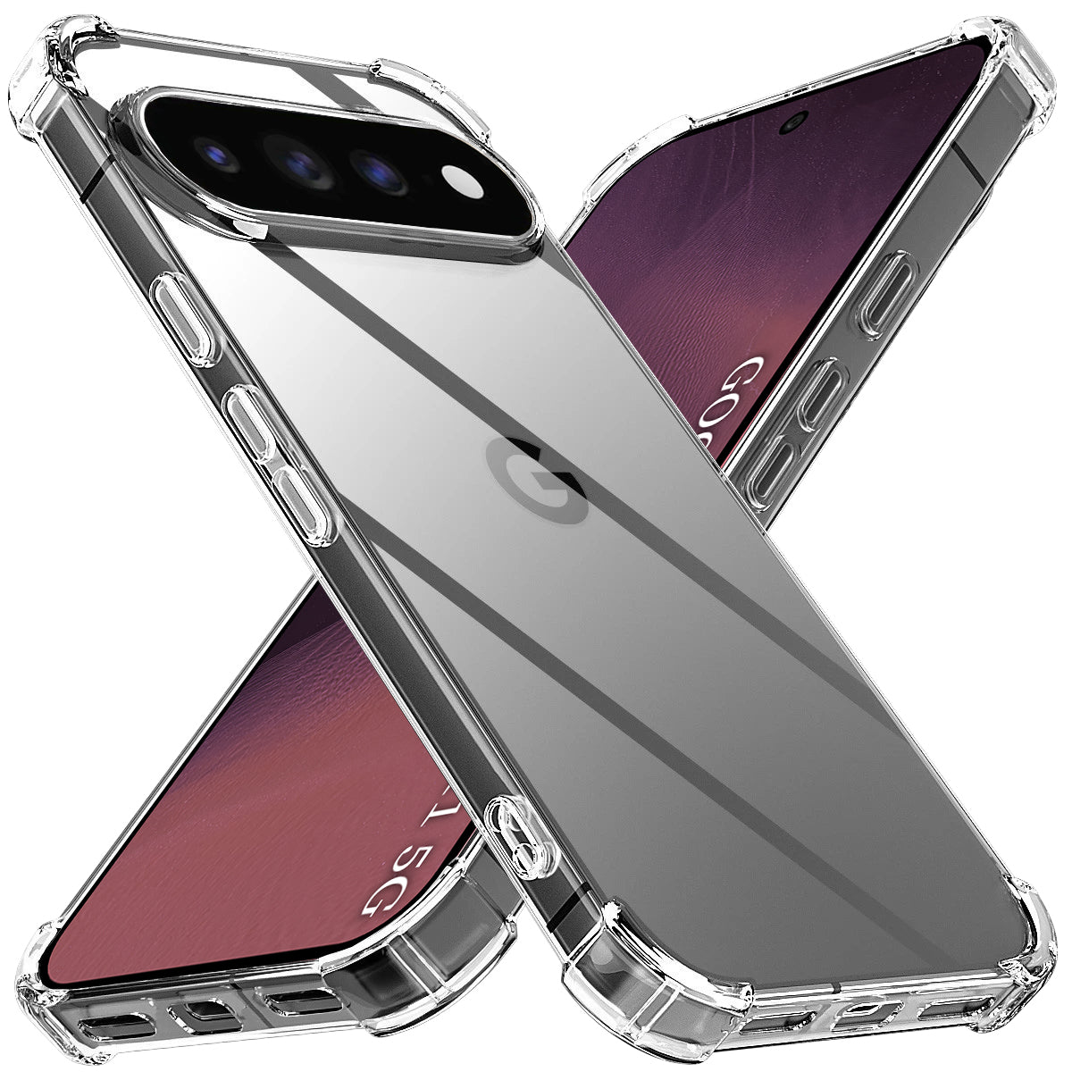 Hülle für Google Pixel 11, Techsuit, stoßfest klar, transparent