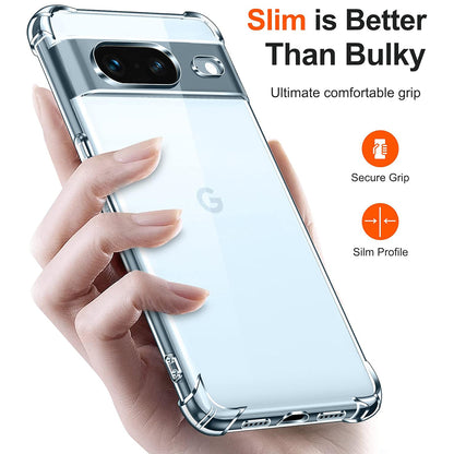 Case for Google Pixel 7, Techsuit, Shockproof Clear, Transparent
