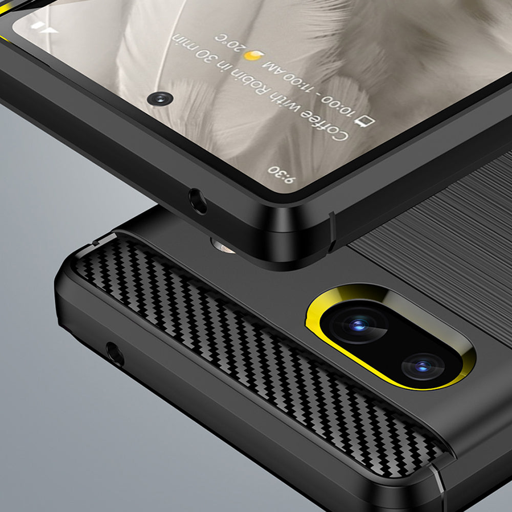 Case for Google Pixel 7a, Techsuit, Carbon, Black